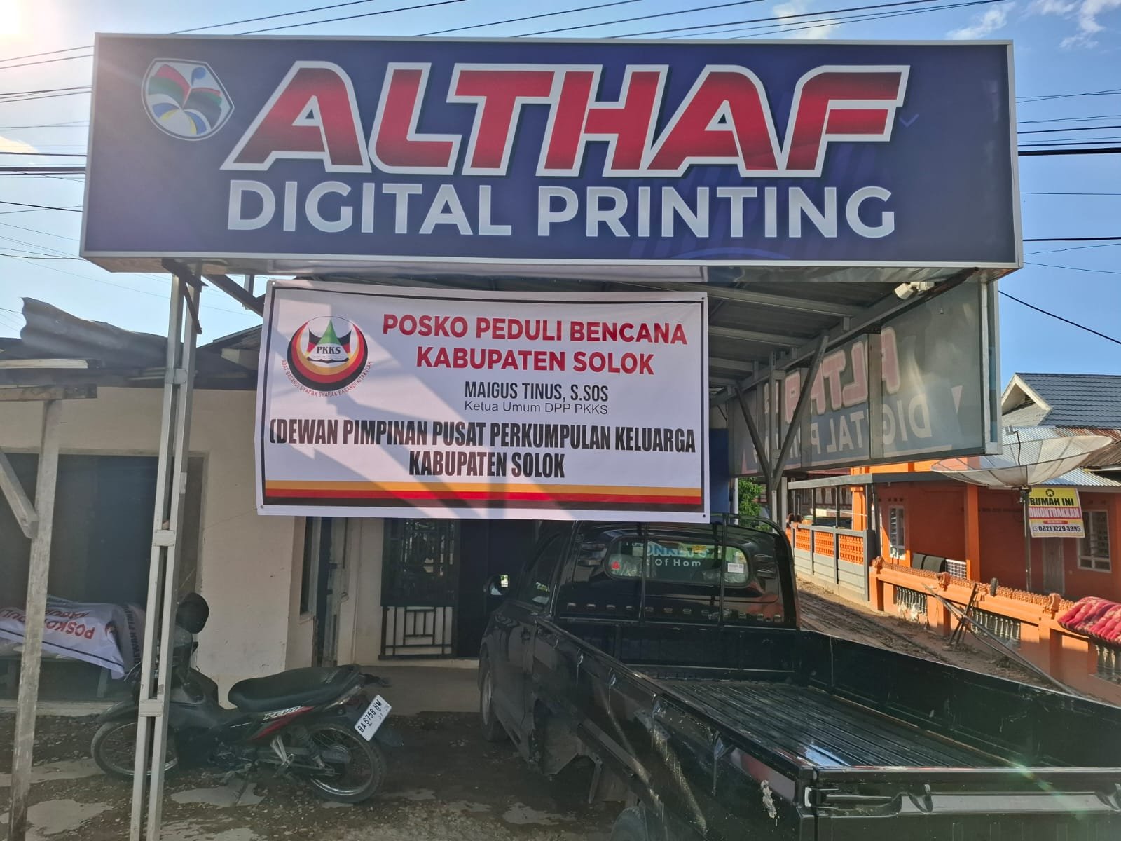 posko bencana banjir Solok